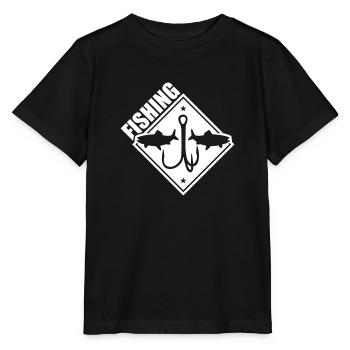 Pêche Pêche Hameçons - T-shirt bio MINI CREATOR Stanley/Stella Enfant - noir - Devant - Mikhail (115cm)