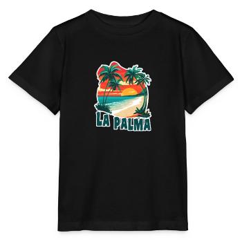 La Palma Kanaren - Stanley/Stella Kinder T-Shirt MINI CREATOR  - Schwarz - Vorne - Mikhail (115cm)