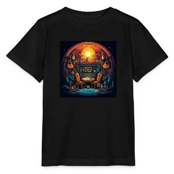 L’instrument Escape - T-shirt bio MINI CREATOR Stanley/Stella Enfant - noir - Devant - Mikhail (115cm)