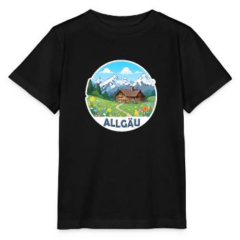 Allgäu Alpen - Stanley/Stella Kinder T-Shirt MINI CREATOR  - Schwarz - Vorne - Mikhail (115cm)