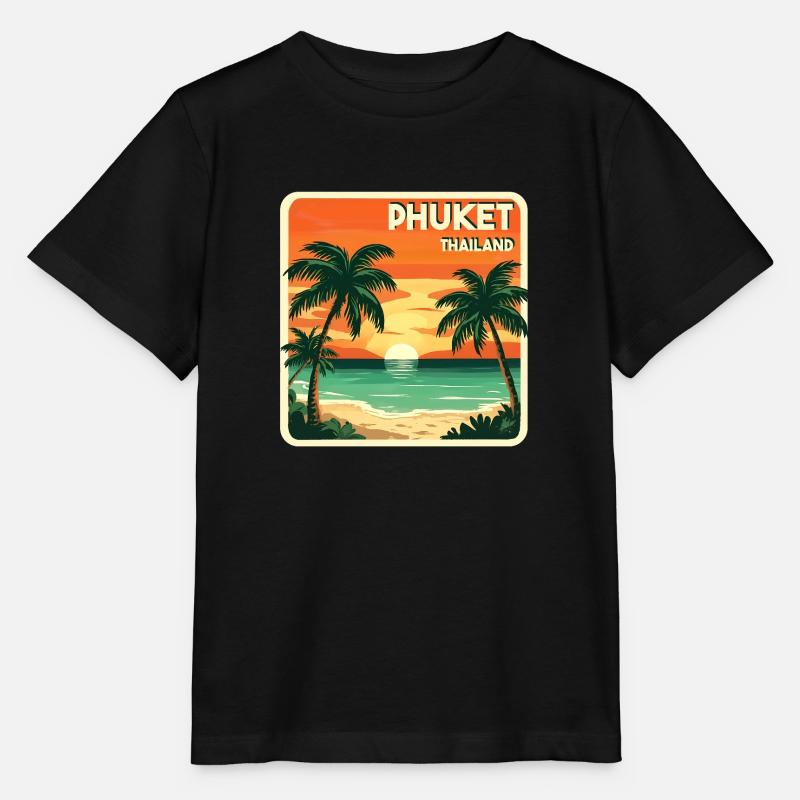 Phuket Thailand - Stanley/Stella Kinder T-Shirt MINI CREATOR  - Schwarz