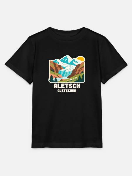Aletsch Gletscher - Stanley/Stella Kinder T-Shirt MINI CREATOR - Schwarz