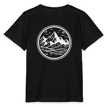 Icône de la montagne Montagne - T-shirt bio MINI CREATOR Stanley/Stella Enfant - noir - Devant - Mikhail (115cm)