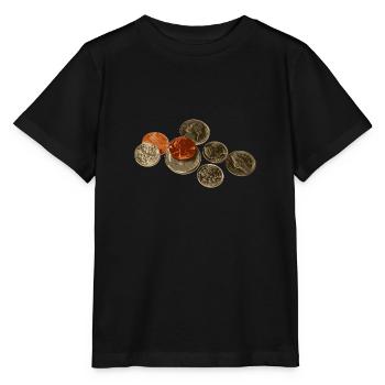 coins - Stanley/Stella MINI CREATOR Kids’ T-Shirt - black - Front - Mikhail (115cm)