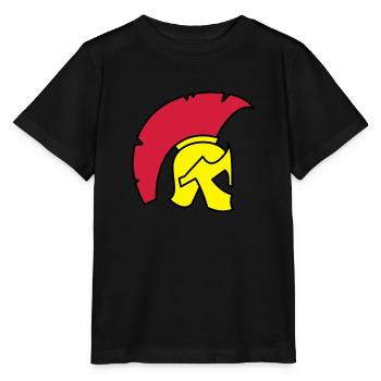 Spartan Helm - Stanley/Stella Kinder T-Shirt MINI CREATOR  - Schwarz - Vorne - Mikhail (115cm)