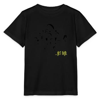 parapente ... défonce! - T-shirt bio MINI CREATOR Stanley/Stella Enfant - noir - Devant - Mikhail (115cm)