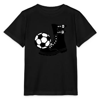 football rangers military shoe ball - Stanley/Stella MINI CREATOR Kids’ T-Shirt - black - Front - Mikhail (115cm)