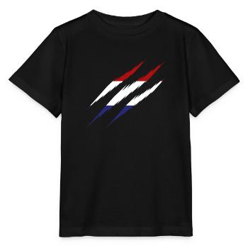 Drapeau des Pays-Bas scratch scratch scratch Amsterdam NL - T-shirt bio MINI CREATOR Stanley/Stella Enfant - noir - Devant - Mikhail (115cm)