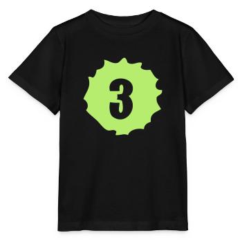 Nummer 3 - Stanley/Stella Kinder T-Shirt MINI CREATOR  - Schwarz - Vorne - Mikhail (115cm)