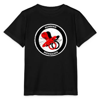 babmino antifascista - Stanley/Stella Kinder T-Shirt MINI CREATOR  - Schwarz - Vorne - Mikhail (115cm)