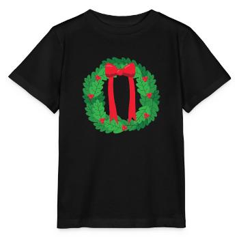 Kranz Weihnachten - Stanley/Stella Kinder T-Shirt MINI CREATOR  - Schwarz - Vorne - Mikhail (115cm)