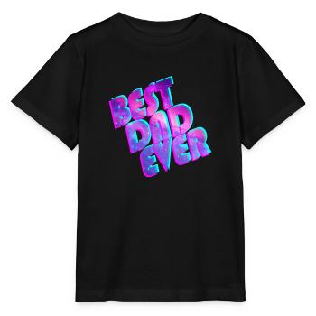 Best Dad Ever space - Stanley/Stella Kinder T-Shirt MINI CREATOR  - Schwarz - Vorne - Mikhail (115cm)