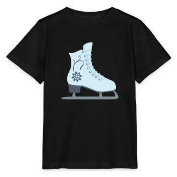Eislauf Schlittschuh - Stanley/Stella Kinder T-Shirt MINI CREATOR  - Schwarz - Vorne - Mikhail (115cm)