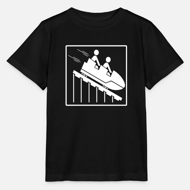 Rollercoaster montagnes russes - T-shirt bio MINI CREATOR Stanley/Stella Enfant - noir