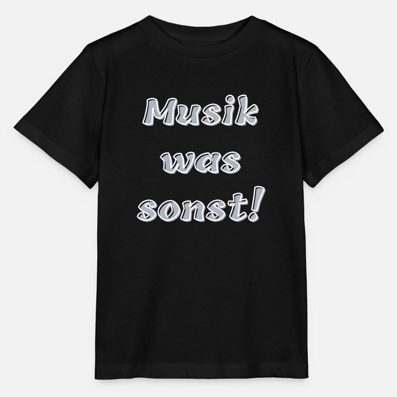 Musik, was sonst! - Stanley/Stella Kinder T-Shirt MINI CREATOR  - Schwarz