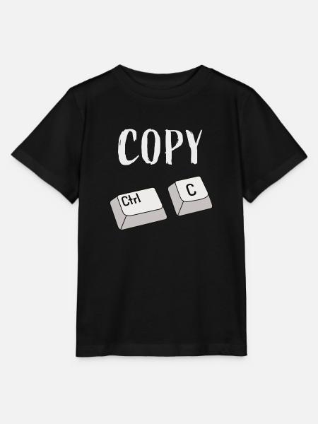Strg C Kopieren - Stanley/Stella T-shirt MINI CREATOR til børn - sort