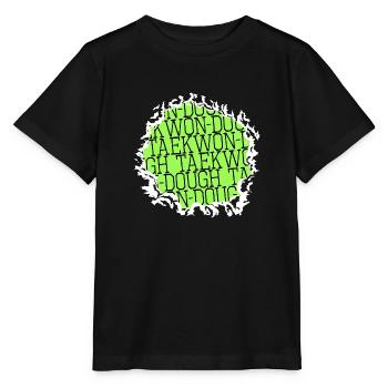 Dinosaur present idea fun Christmas present dino - Stanley/Stella MINI CREATOR Kids’ T-Shirt - black - Front - Mikhail (115cm)
