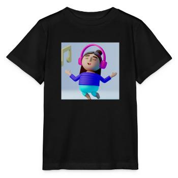 FUNNY MUSIC ILLUSTRATION 2 - Stanley/Stella MINI CREATOR Kids’ T-Shirt - black - Front - Mikhail (115cm)