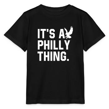C’est un truc de Philadelphie - T-shirt bio MINI CREATOR Stanley/Stella Enfant - noir - Devant - Mikhail (115cm)