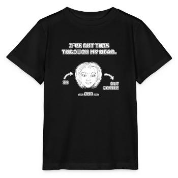 funny non-thinking design / funny sayings - Stanley/Stella MINI CREATOR Kids’ T-Shirt - black - Front - Mikhail (115cm)
