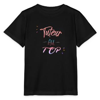 tuteur au top - T-shirt bio MINI CREATOR Stanley/Stella Enfant - noir - Devant - Mikhail (115cm)