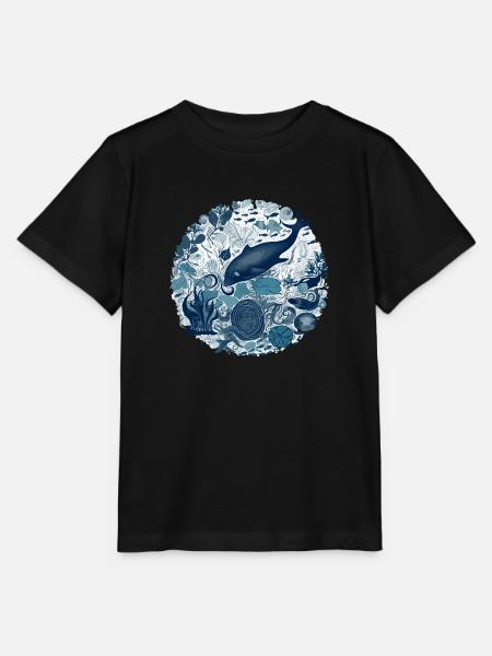 Wunder des Ozeans - Stanley/Stella Kinder T-Shirt MINI CREATOR - Schwarz