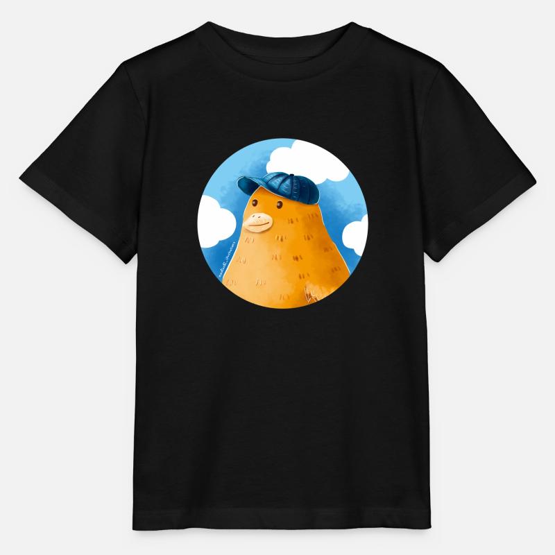 Canard au chapeau - T-shirt bio MINI CREATOR Stanley/Stella Enfant - noir