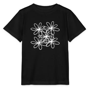 Flower Flower Plant - Stanley/Stella MINI CREATOR Kids’ T-Shirt - black - Front - Mikhail (115cm)