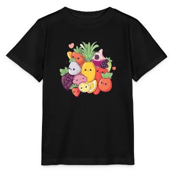 Unsere Freunde, die Früchte - Stanley/Stella Kinder T-Shirt MINI CREATOR  - Schwarz - Vorne - Mikhail (115cm)