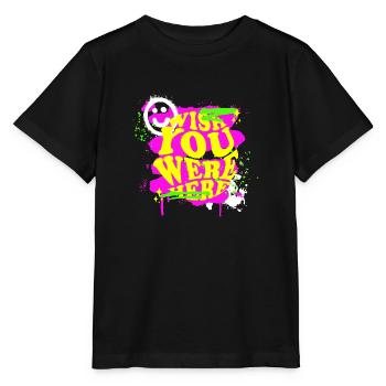 Wish You Were Here Distorted!!! - Stanley/Stella MINI CREATOR Kids’ T-Shirt - black - Front - Mikhail (115cm)
