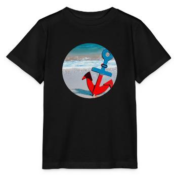 Anchor - Ocean - Stanley/Stella MINI CREATOR Kids’ T-Shirt - black - Front - Mikhail (115cm)