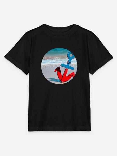 Anker - Ocean - Stanley/Stella Kinder T-Shirt MINI CREATOR - Schwarz