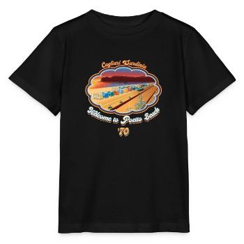 Welcome to Poetto Beach '70 - Stanley/Stella MINI CREATOR Kids’ T-Shirt - black - Front - Mikhail (115cm)