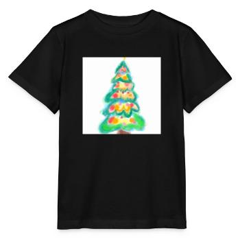 Weihnachtsbaum Tannenbaum - Stanley/Stella Kinder T-Shirt MINI CREATOR  - Schwarz - Vorne - Mikhail (115cm)
