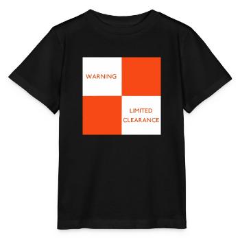 Railway Limited Clearance warning sign - Stanley/Stella MINI CREATOR Kids’ T-Shirt - black - Front - Mikhail (115cm)