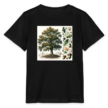 Eiche Botanik - Stanley/Stella Kinder T-Shirt MINI CREATOR  - Schwarz - Vorne - Mikhail (115cm)