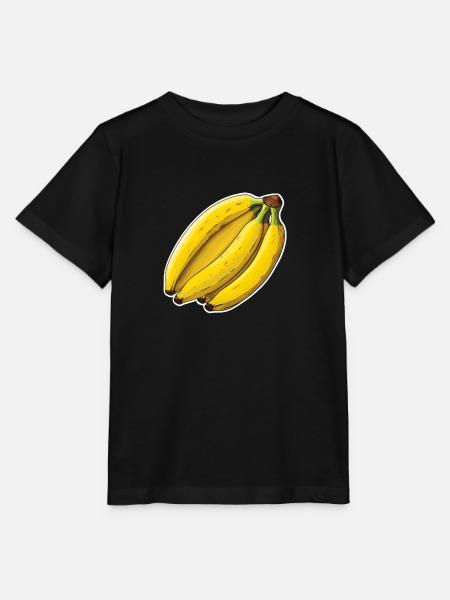 Bananen - Stanley/Stella Kinder T-Shirt MINI CREATOR  - Schwarz