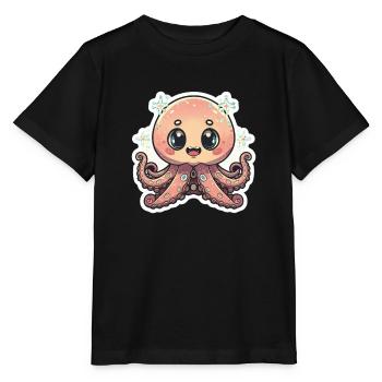 Octopus Lover - Stanley/Stella MINI CREATOR Kids’ T-Shirt - black - Front - Mikhail (115cm)