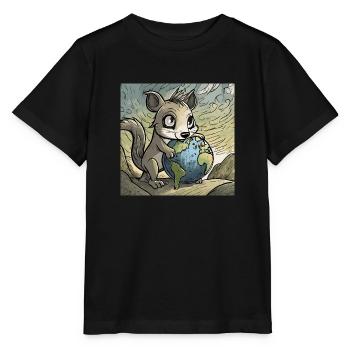 Cute Anime Design - Stanley/Stella MINI CREATOR Kids’ T-Shirt - black - Front - Mikhail (115cm)