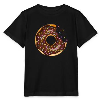 Donut Crunch essen Metzgergebäck 120 4 Q - Stanley/Stella Kinder T-Shirt MINI CREATOR  - Schwarz - Vorne - Mikhail (115cm)