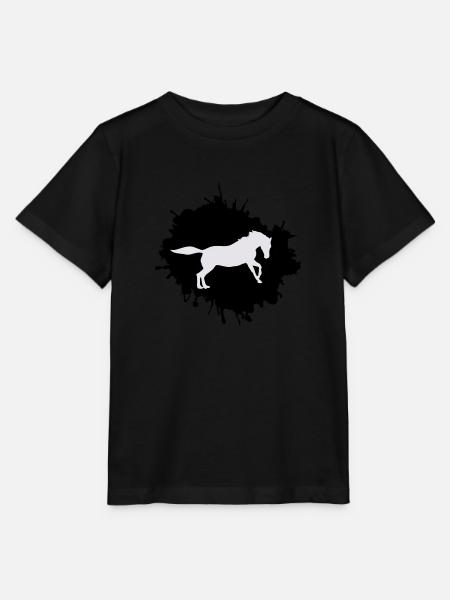 pferd klecks - Stanley/Stella Kinder T-Shirt MINI CREATOR - Schwarz