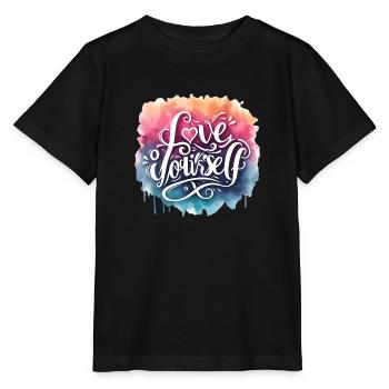 Je suis comme je suis - T-shirt bio MINI CREATOR Stanley/Stella Enfant - noir - Devant - Mikhail (115cm)