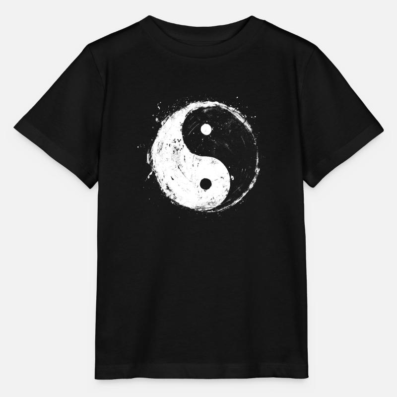 Yin Yang - Stanley/Stella MINI CREATOR Kids’ T-Shirt - black