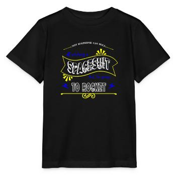 Cadeaux d’astronomie d’apesanteur d’anniversaire - T-shirt bio MINI CREATOR Stanley/Stella Enfant - noir - Devant - Mikhail (115cm)