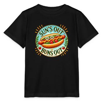 Suns out Buns Out - Stanley/Stella MINI CREATOR Kids’ T-Shirt - black - Front - Mikhail (115cm)