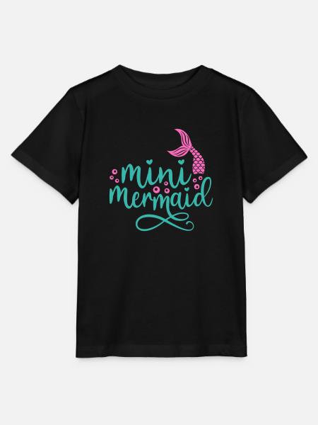 Kleine Meerjungfrau - Stanley/Stella Kinder T-Shirt MINI CREATOR - Schwarz