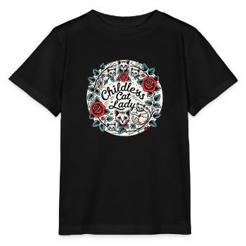Kinderlose Katzendame - Stanley/Stella Kinder T-Shirt MINI CREATOR  - Schwarz - Vorne - Mikhail (115cm)
