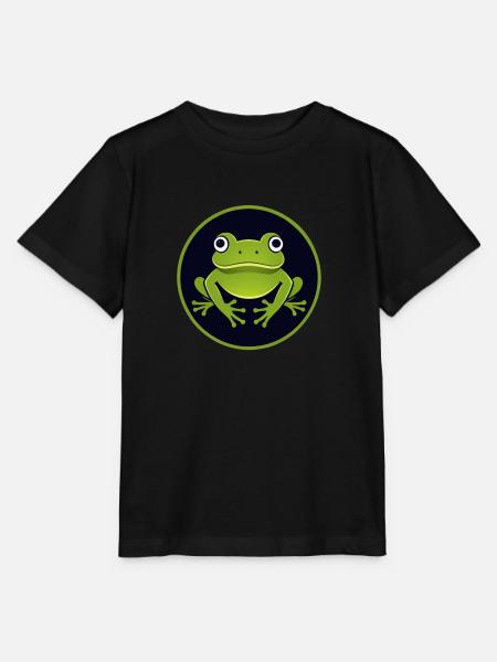Quirliger Frosch - Stanley/Stella Kinder T-Shirt MINI CREATOR - Schwarz