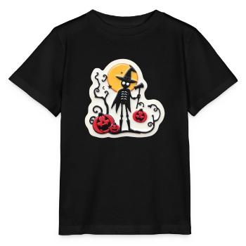 Halloween effrayant - T-shirt bio MINI CREATOR Stanley/Stella Enfant - noir - Devant - Mikhail (115cm)