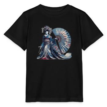 Cultural Treasures of Geisha - Stanley/Stella MINI CREATOR Kids’ T-Shirt - black - Front - Mikhail (115cm)